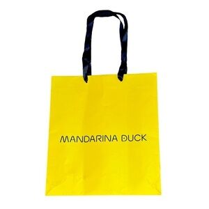Mandarina Duck Yellow Paper Shopping Bag